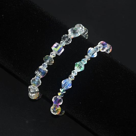 Crystal Beaded Strand Bracelet
