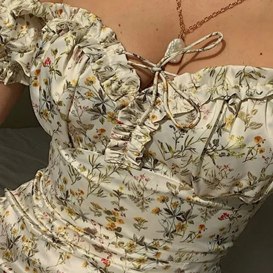 Off-Shoulder Floral Maxi Dress