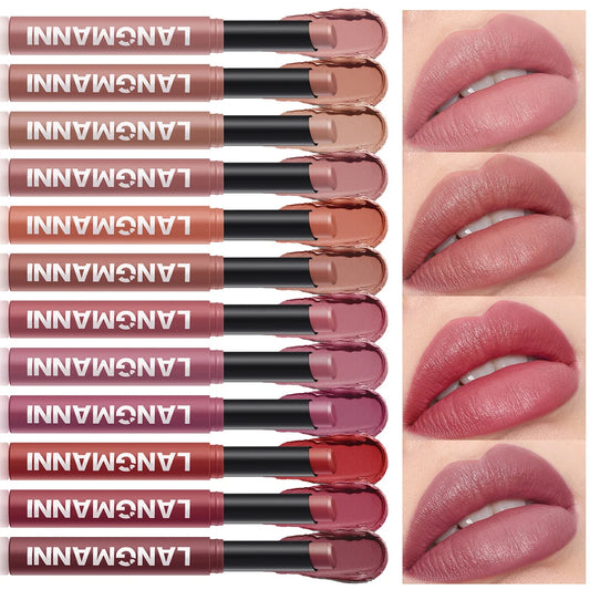 Twelve-Color Waterproof Lipstick Pen