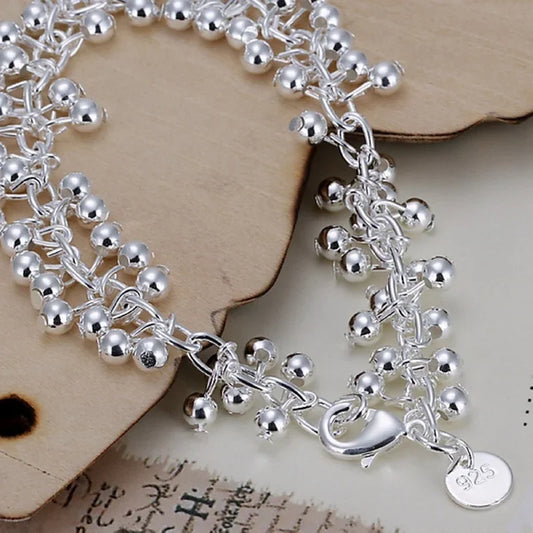 Sterling Silver Grape Bracelet