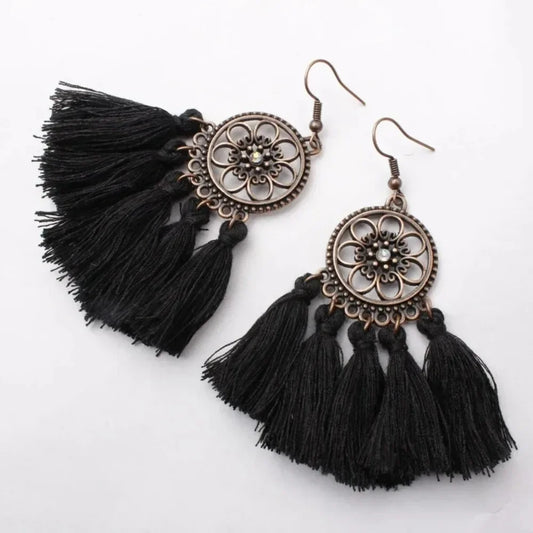 Bohemian Tassel Fringe Earrings