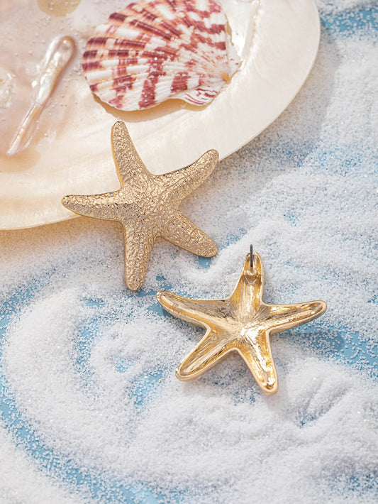 Romantic Starfish Stud Earrings