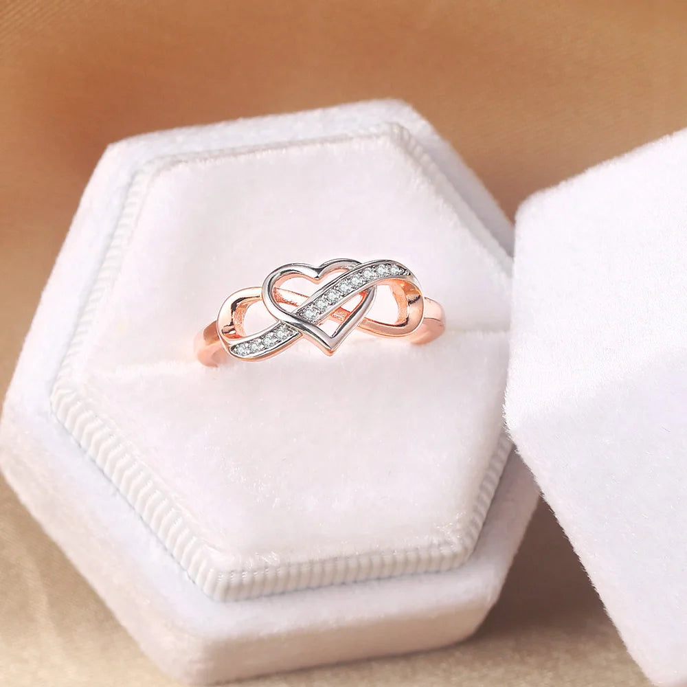 Infinity Heart Promise Ring