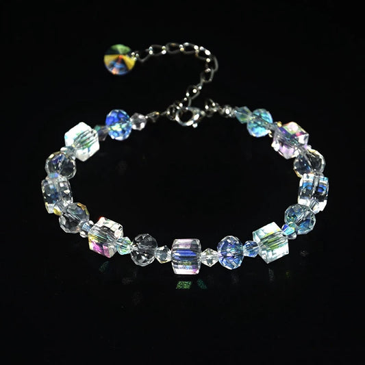 Crystal Beaded Strand Bracelet