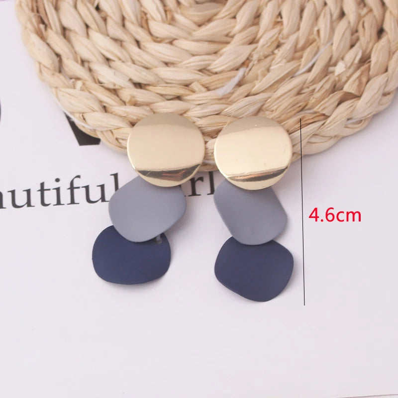 Bohemian Geometric Drop Earrings