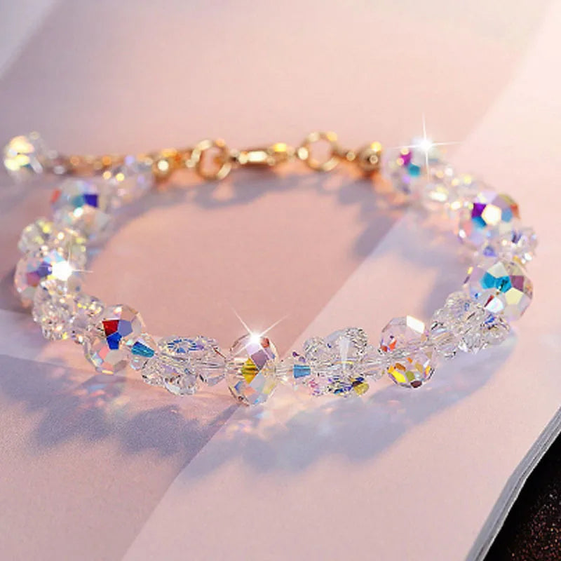 Crystal Beaded Strand Bracelet