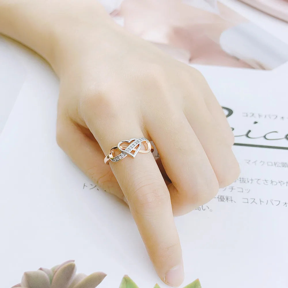 Infinity Heart Promise Ring