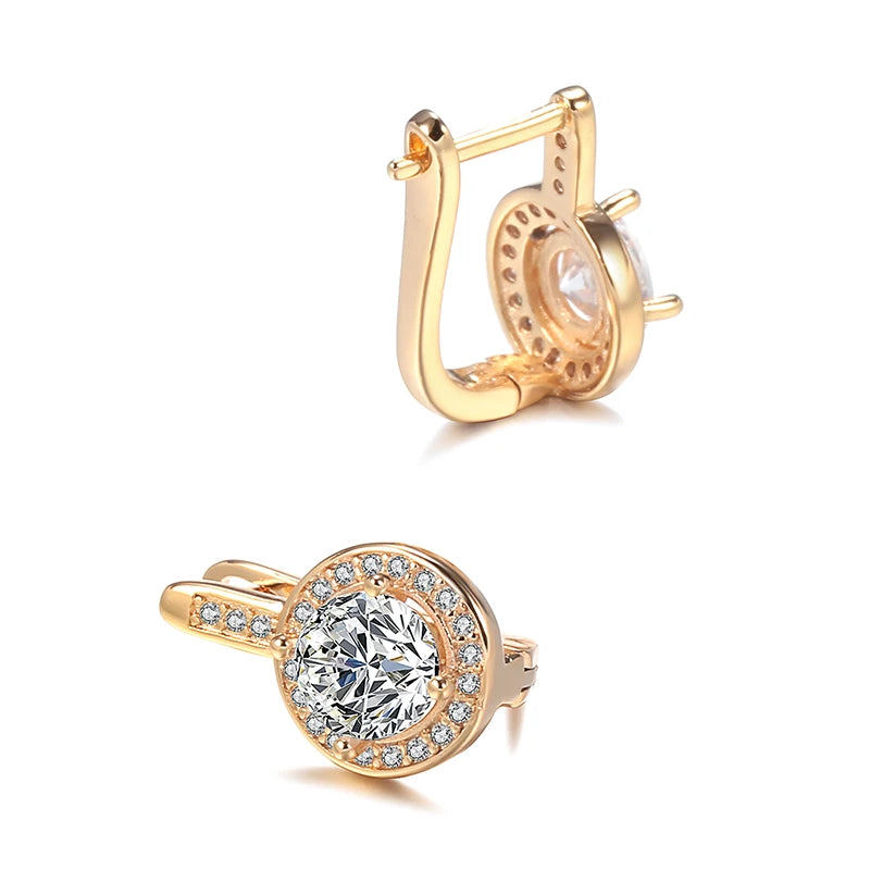 Round Zircon Bridal Studs