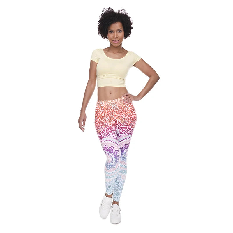 Ombre High-Waist Fitness Leggings