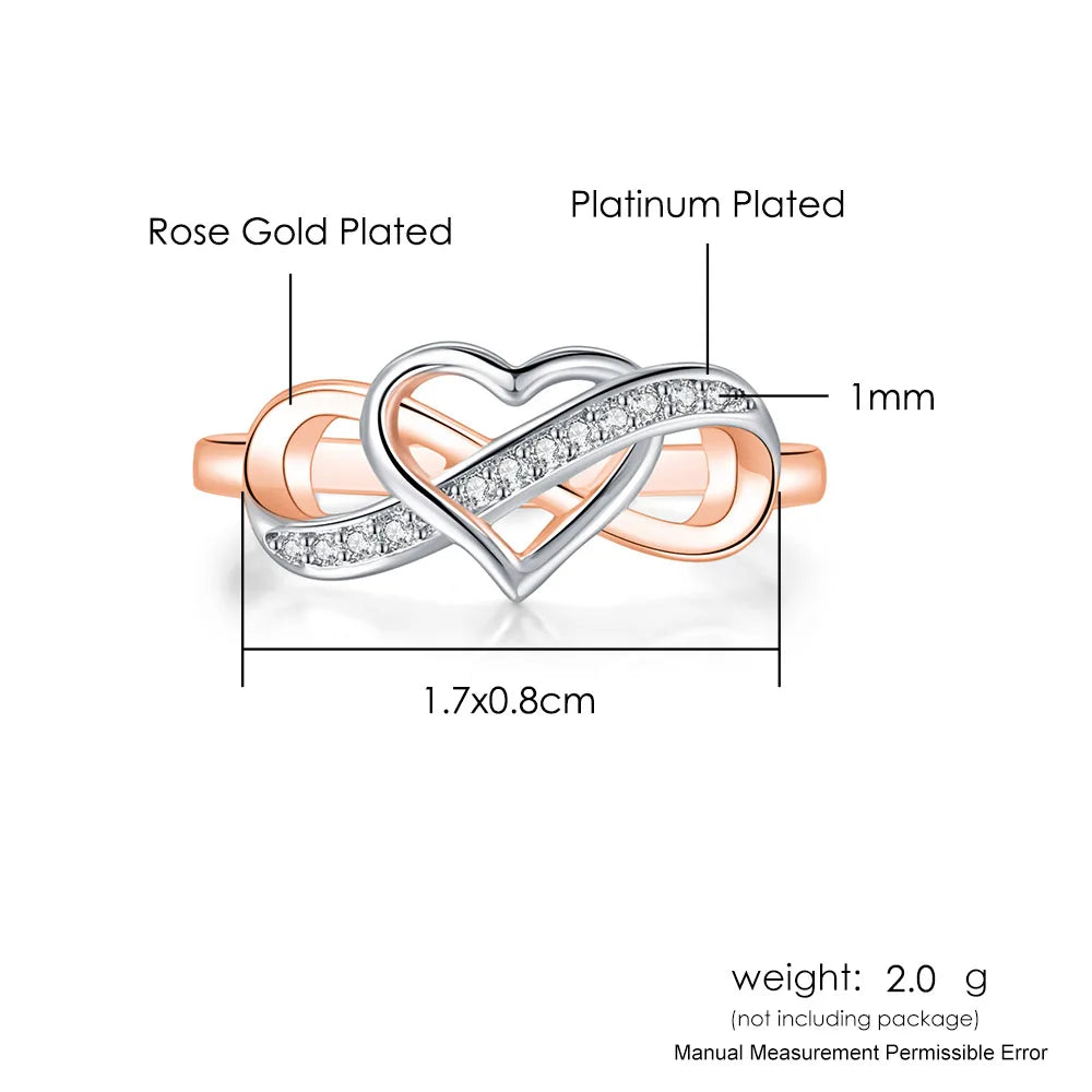 Infinity Heart Promise Ring