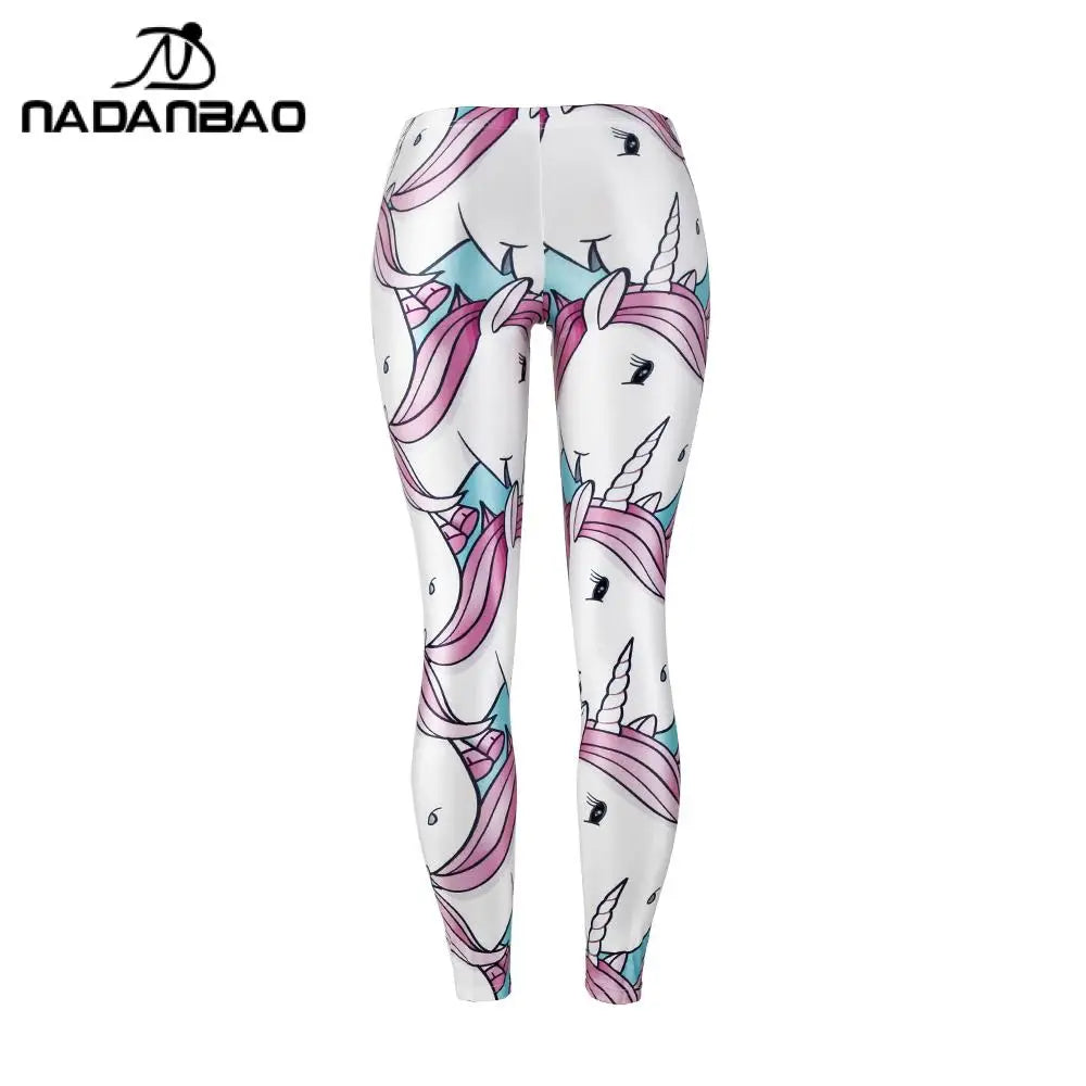 Unicorn Print Stretch Leggings