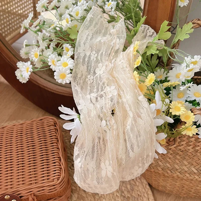 Sheer Floral Lace Socks