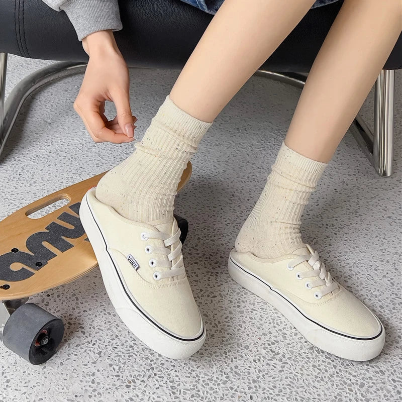 Colorful Dotted Crew Socks