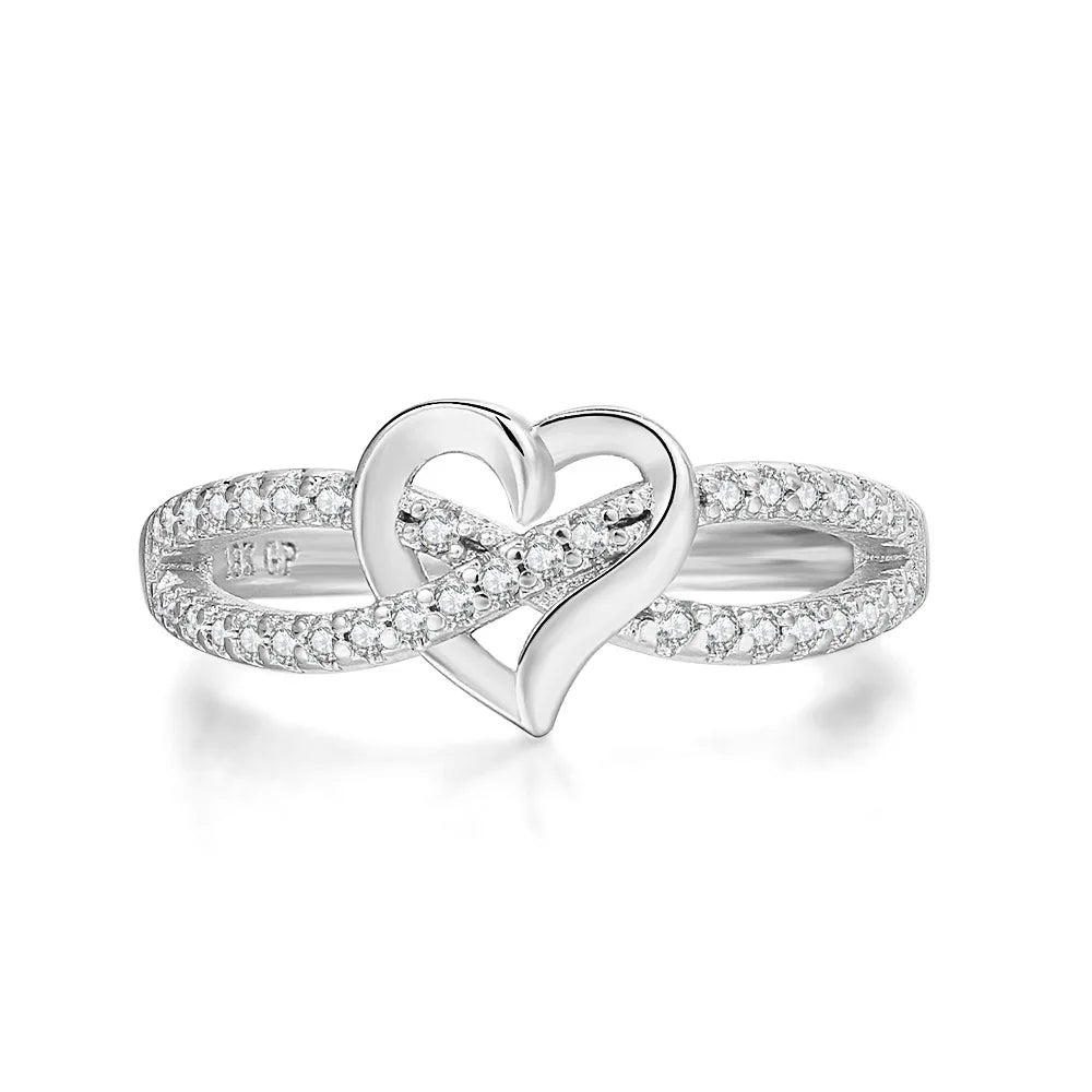Infinity Heart Promise Ring