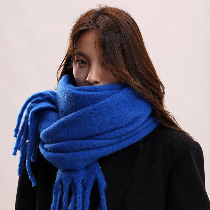 Tassel Cashmere Winter Scarf