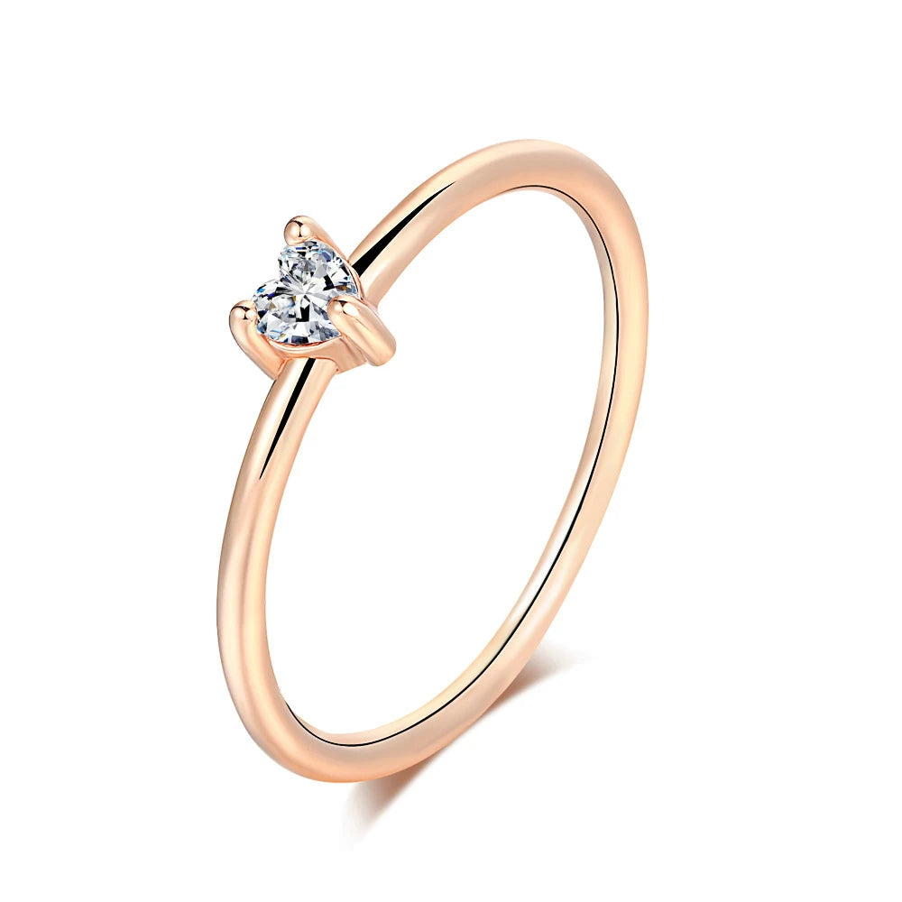Sweetheart Zircon Proposal Ring