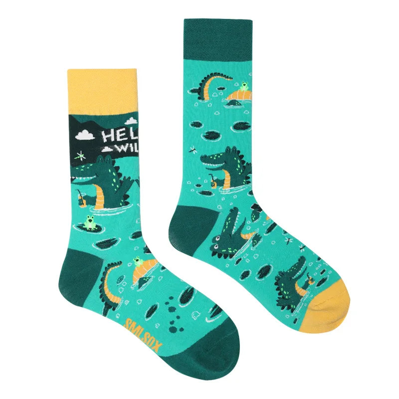 Fruit Print Crew Socks