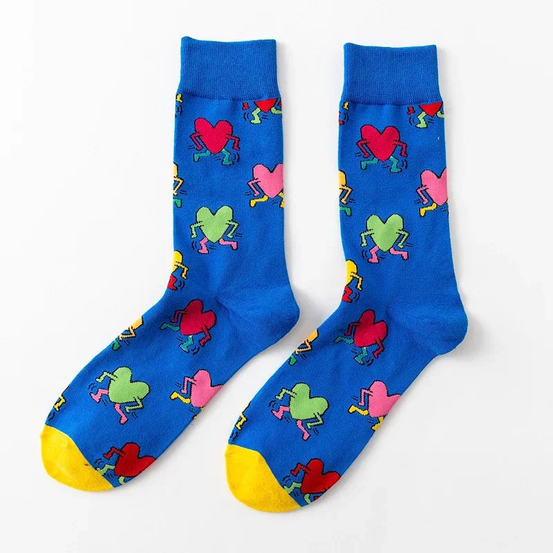 Flamingo Heart Cotton Socks