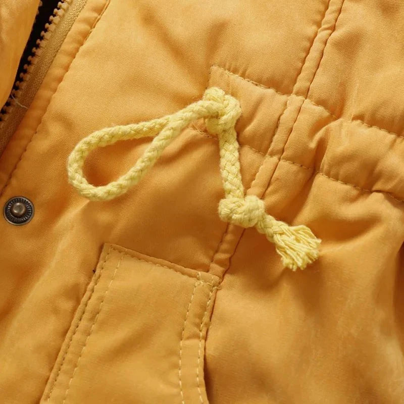 Hooded Fleece-Lined Winter Parka