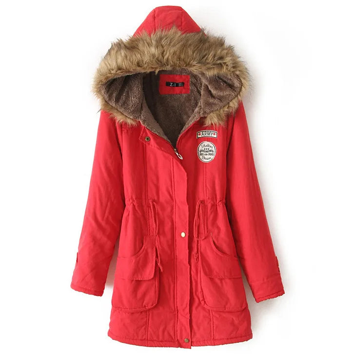 Hooded Fleece-Lined Winter Parka