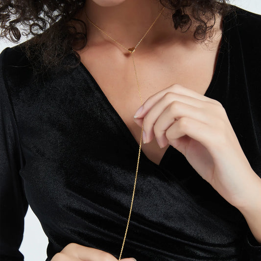 Adjustable Sterling Heart Necklace