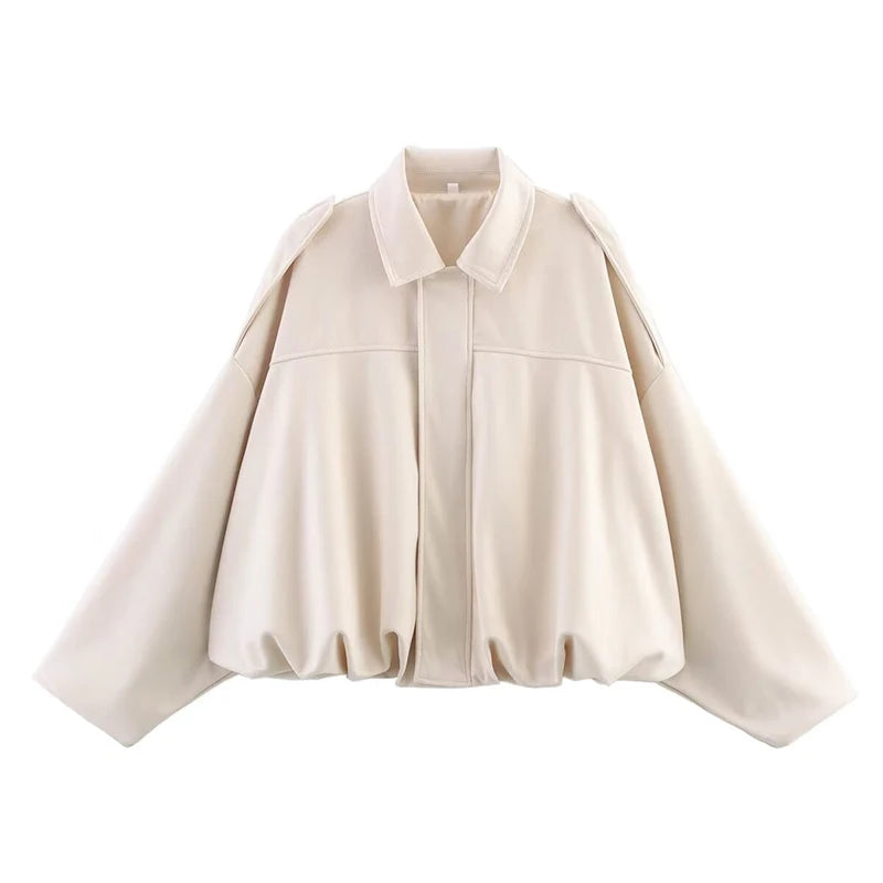 Textured Suede Bomber Jacket