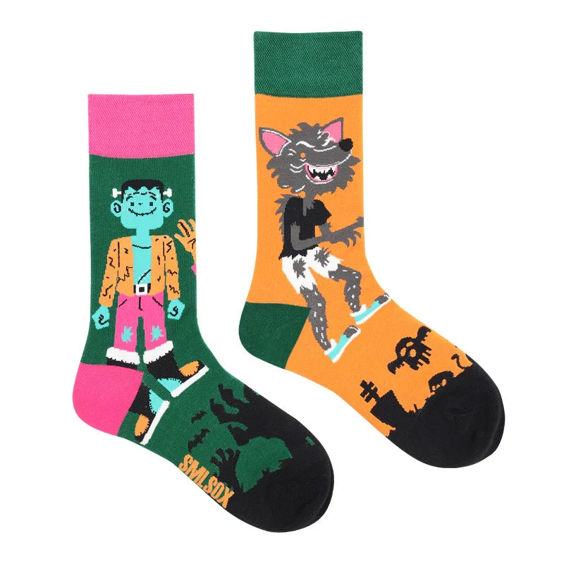 Fruit Print Crew Socks