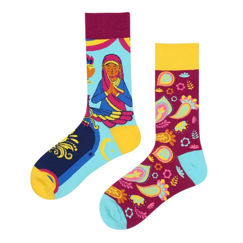 Fruit Print Crew Socks