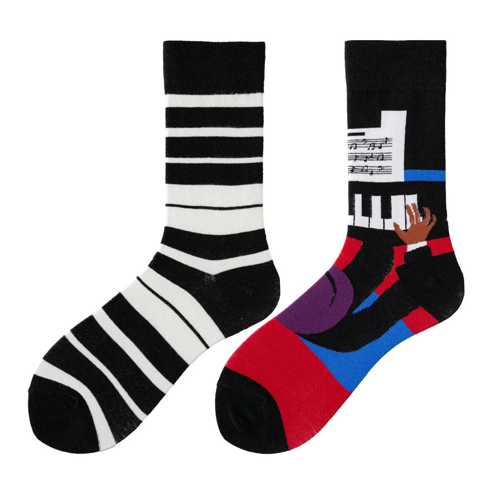 Fruit Print Crew Socks
