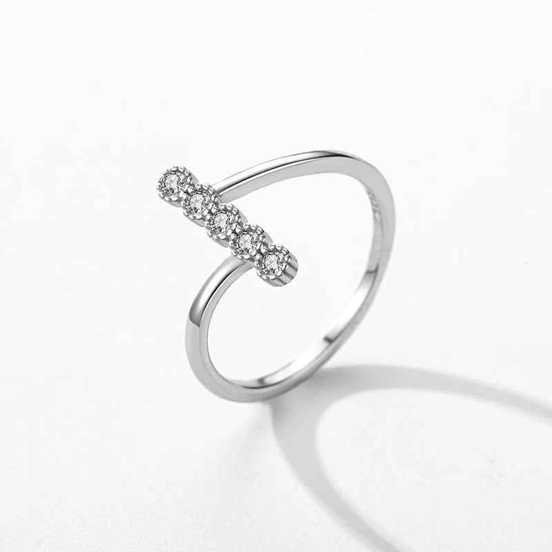 Sterling Silver Zircon Band