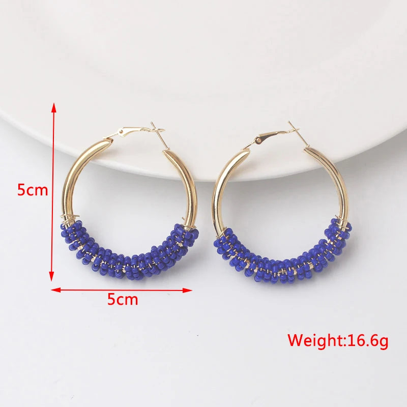 Bohemian Geometric Drop Earrings