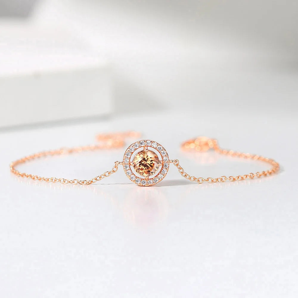 Rose Gold Zircon Bracelet