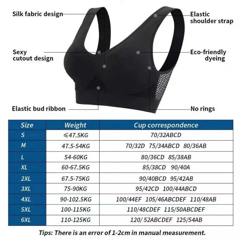 Hollow-Back Seamless Sports Bra