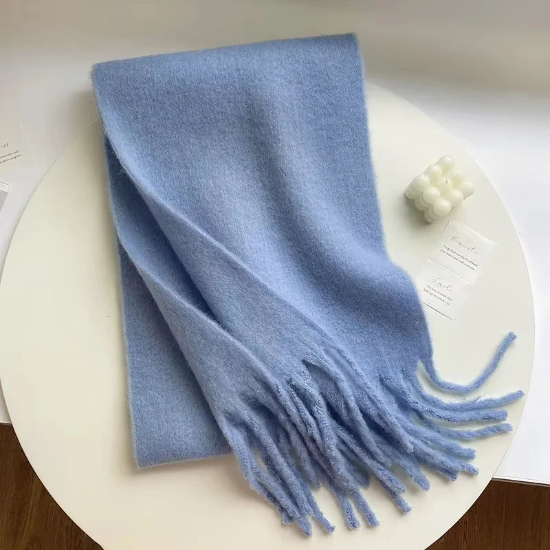 Tassel Cashmere Winter Scarf