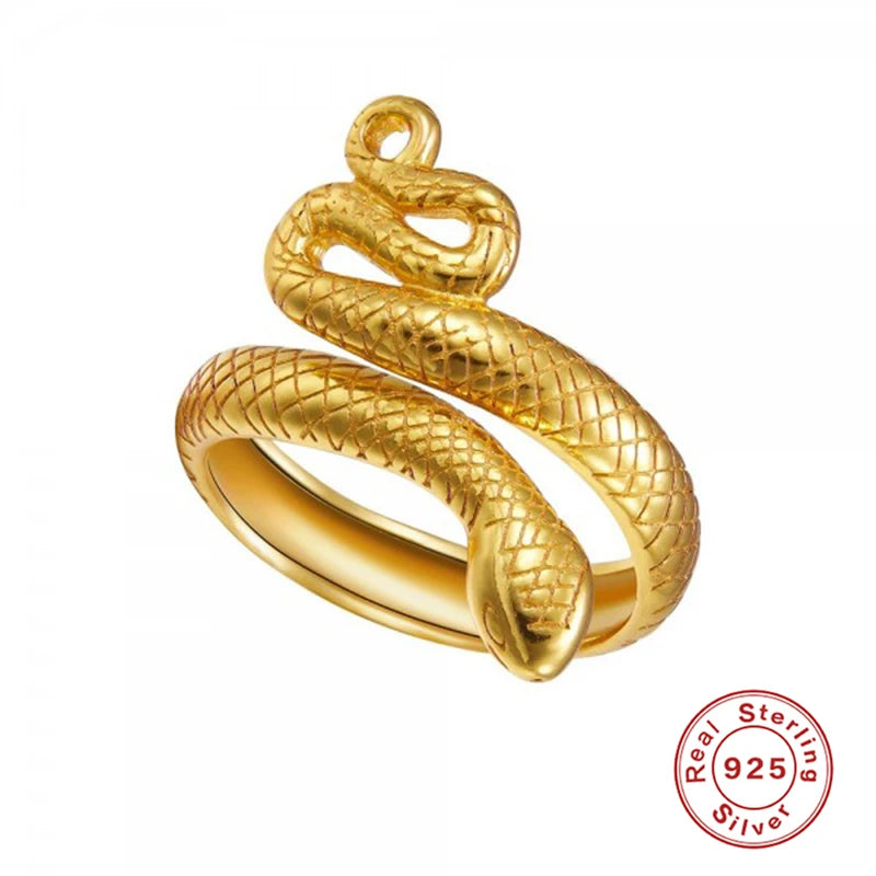 Sterling Silver Snake Ring