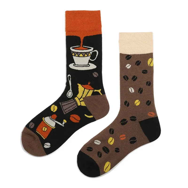 Fruit Print Crew Socks