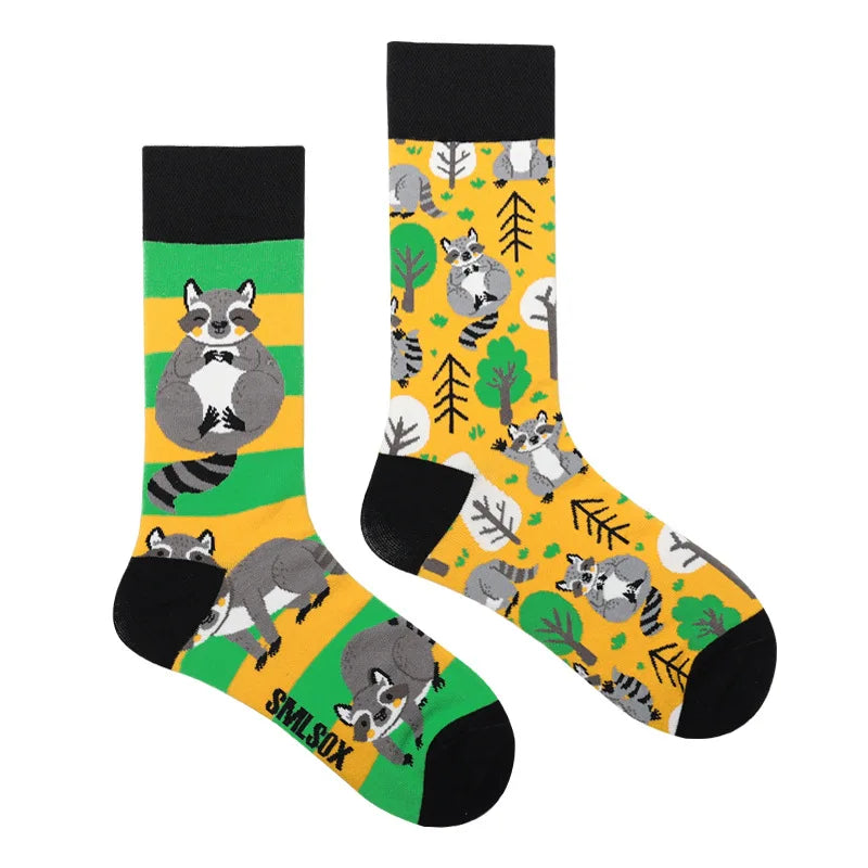 Fruit Print Crew Socks