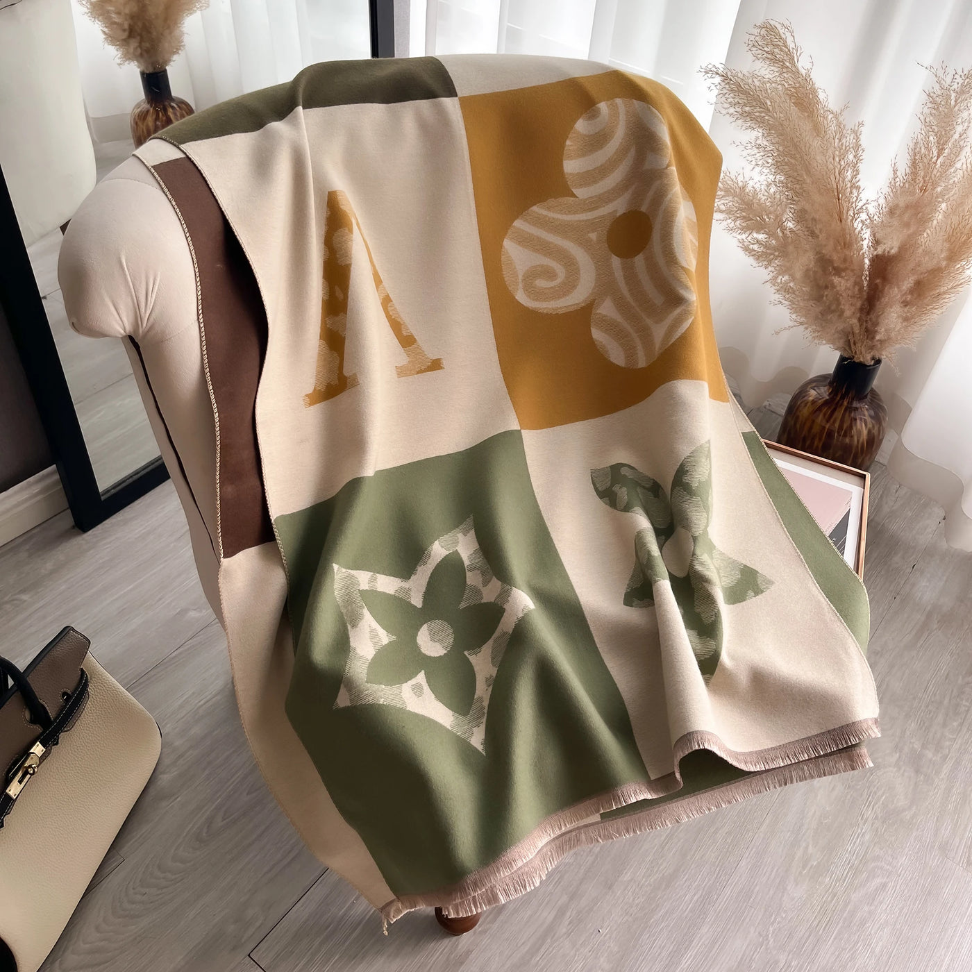 Floral Print Soft Scarf