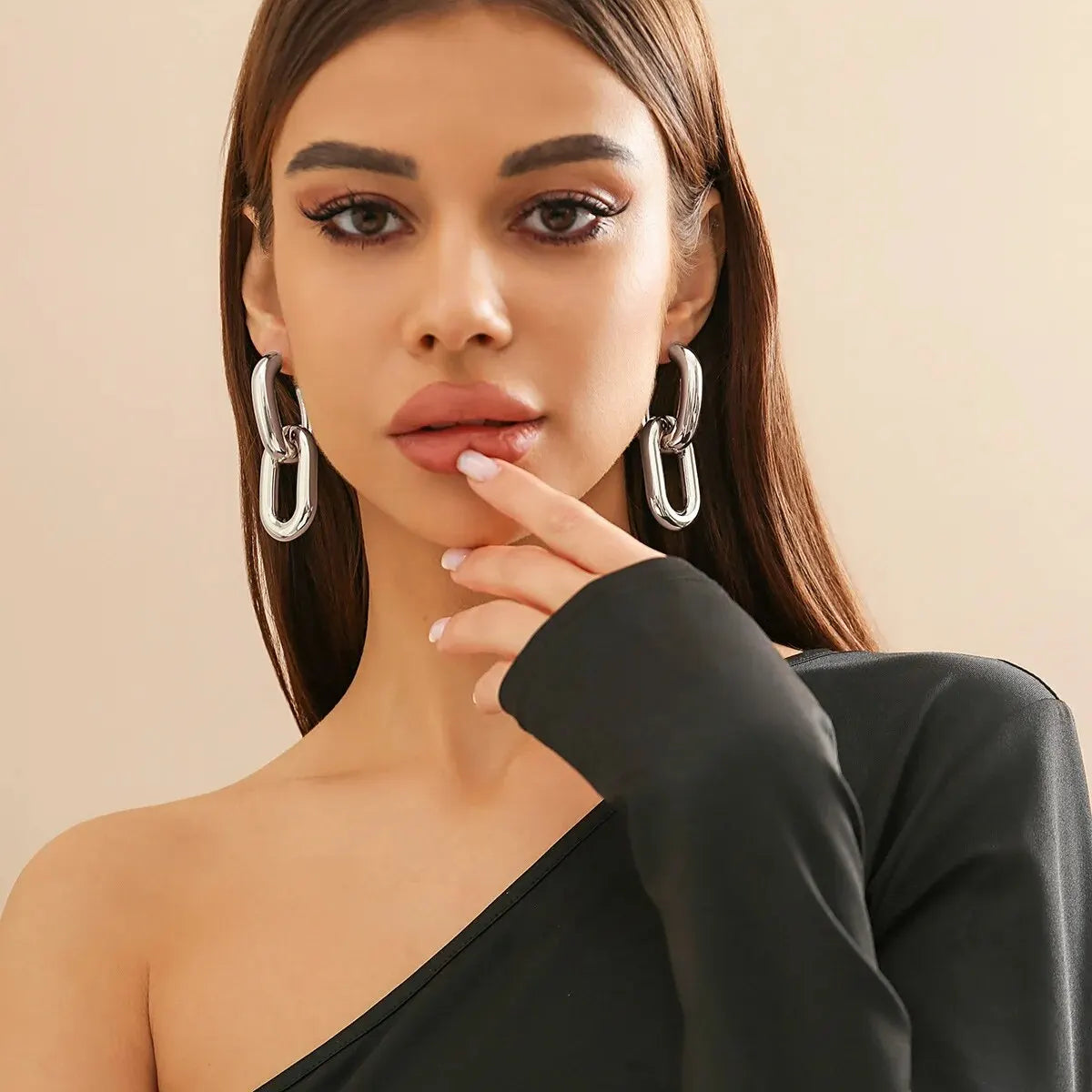 Vintage Geometric Hoop Earrings