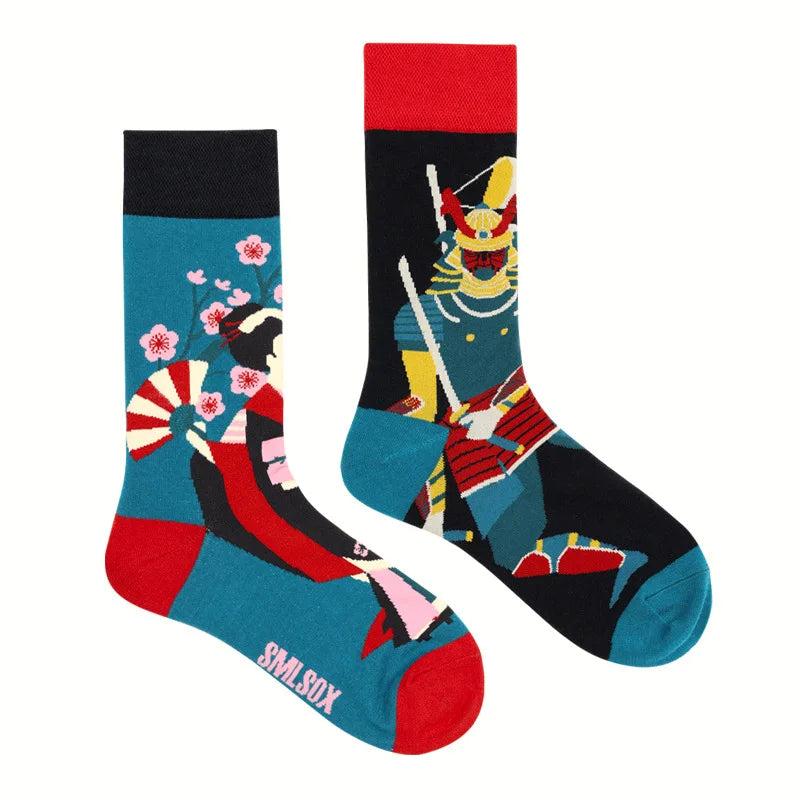 Fruit Print Crew Socks