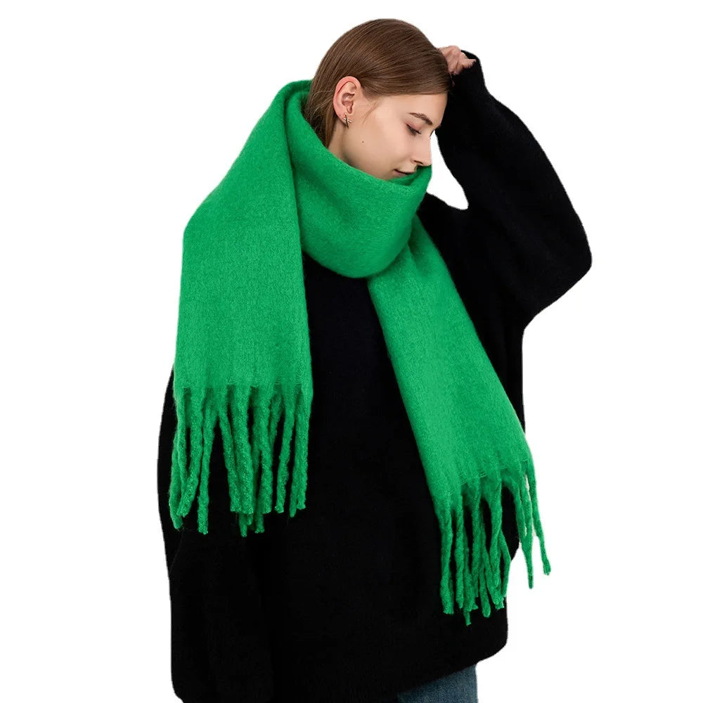 Tassel Cashmere Winter Scarf