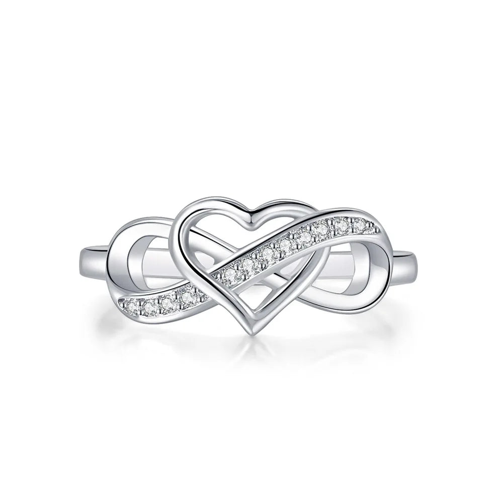 Infinity Heart Promise Ring