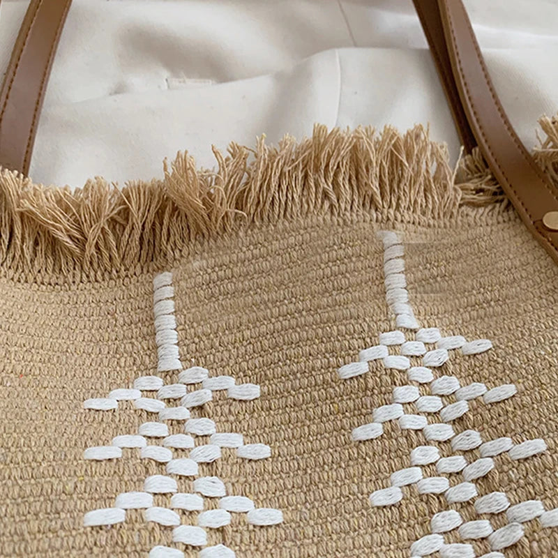 Striped Large Beach Tote