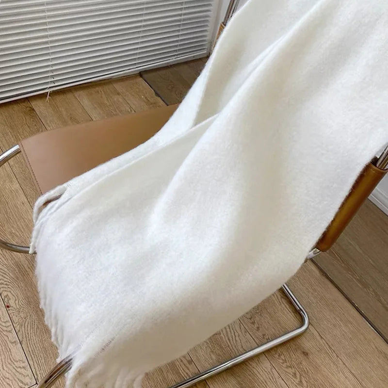 Tassel Cashmere Winter Scarf
