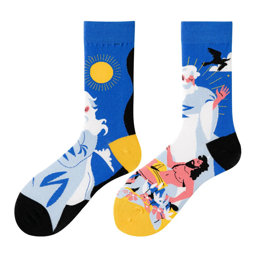 Fruit Print Crew Socks