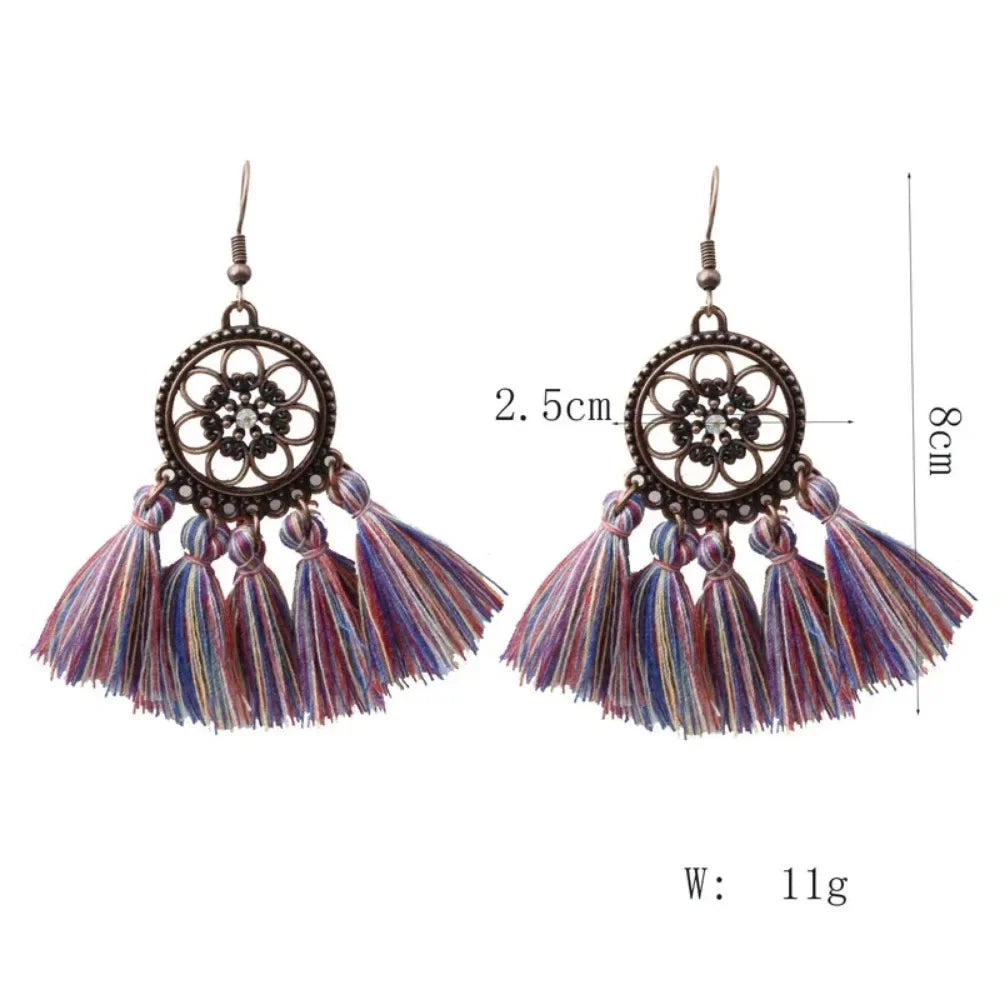 Bohemian Tassel Fringe Earrings