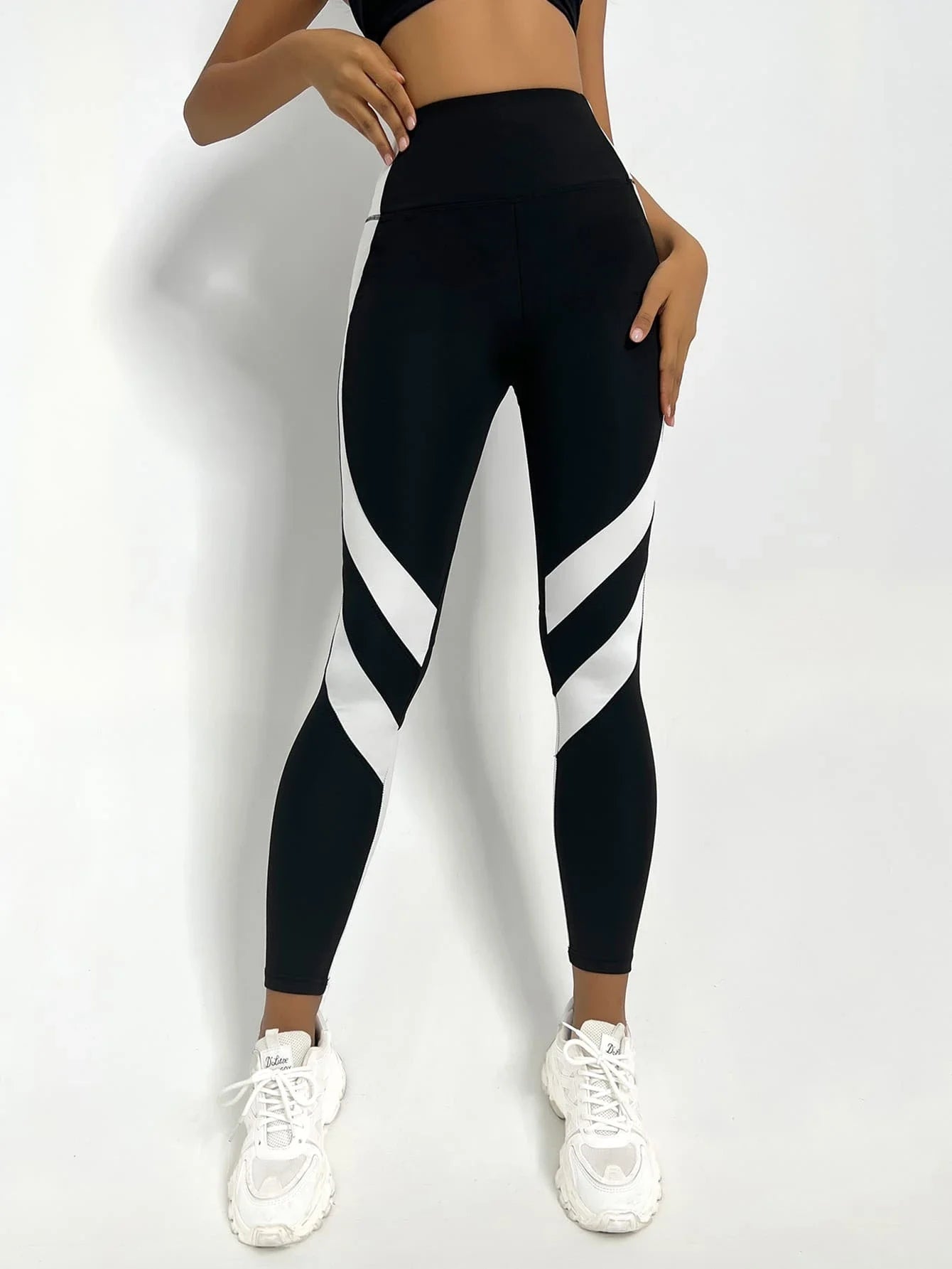 Two-Tone Tummy Control Leggings