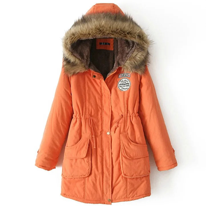 Hooded Fleece-Lined Winter Parka