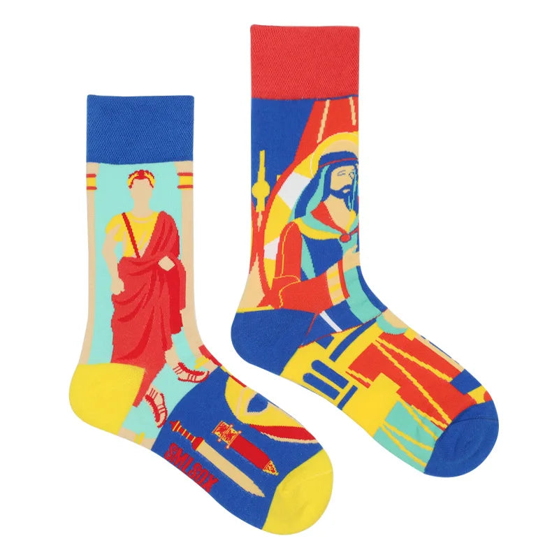 Fruit Print Crew Socks