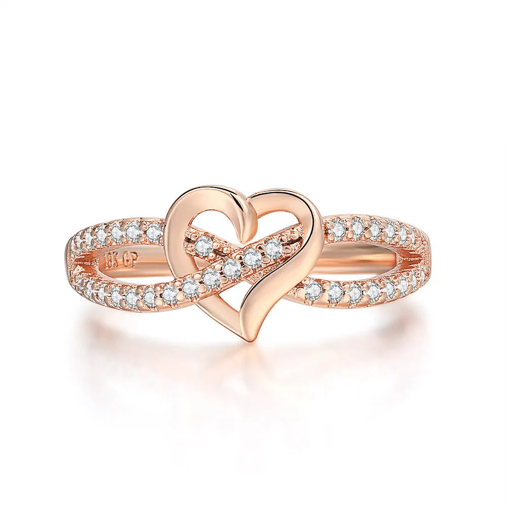 Infinity Heart Promise Ring